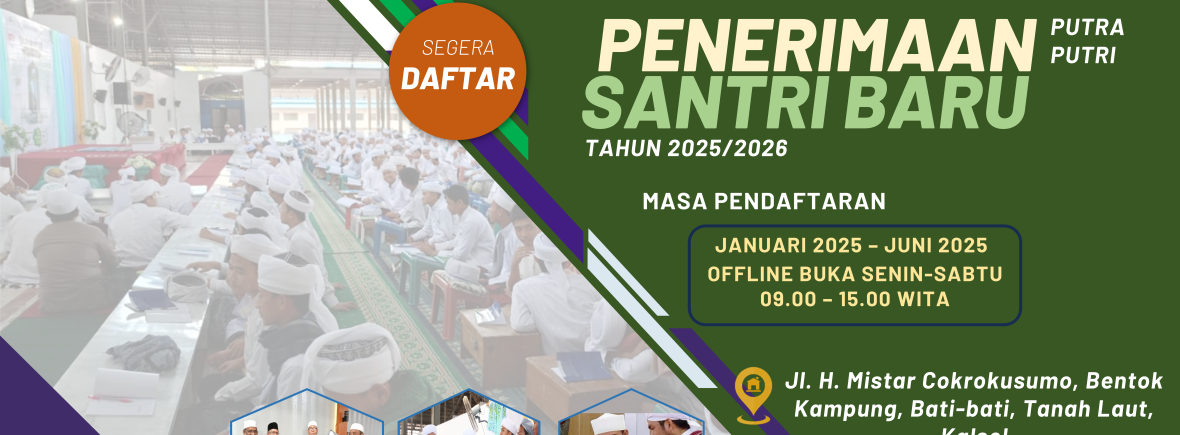 Pondok Tahfidz Quran Terdekat - Pondok Tahfidz Quran di Bentok - Pondok Tahfidz Quran di Bati Bati - Pondok Tahfidz Quran di Tanah Laut - Pondok Tahfidz Quran di Kalimantan Selatan